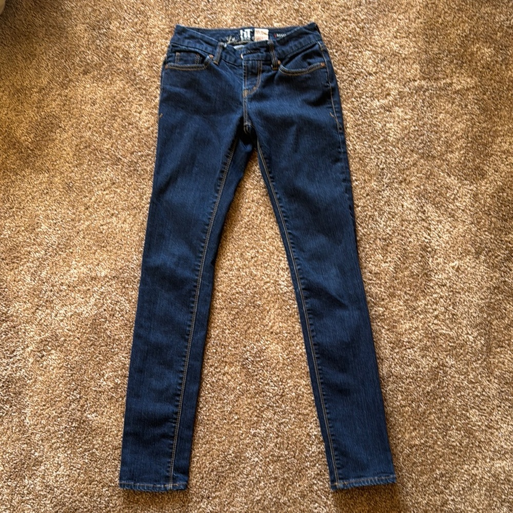 iT! Low Rise Dark Blue Jeans. Size 24.